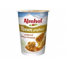 Almhof roomyoghurt walnoot honing halve liter